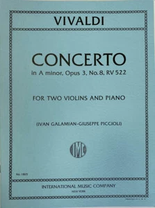Vivaldi Antonio: Concerto in a minor Op. 3 No. 8 RV 522 (IMC # 1865) - Picture 1 of 1