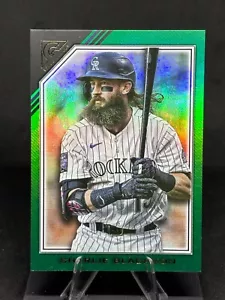 Charlie Blackmon 2022 Topps Gallery verde /125 #104 Colorado Rockies - Foto 1 di 2