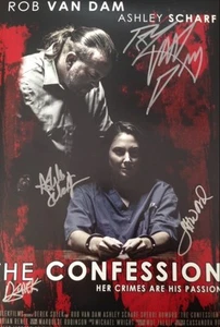 SIGNED ROB VAN DAM "THE CONFESSION" 10x15 MOVIE POSTER  - Picture 1 of 3
