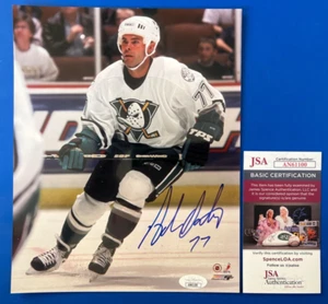 Adam Oates Signed 8x10 Hockey Photo JSA AN61100 - Picture 1 of 3
