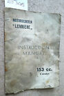 PARILLA LEVRIERE 153cc RARE FRENCH SCOOTER INSTRUCTION MANUAL bad water damage