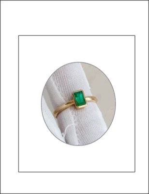 Smaragd -Ring Gelbgold - für elegantes Aussehen von Greenfire - Bild 1 von 4