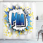 Mia Shower Curtain Feminine Name Comic Art