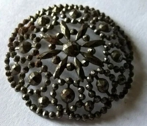 Ancienne Partie de Bijoux Coupe Pointe d'Acier Boucle - Bild 1 von 2