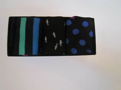 PAUL SMITH PAQUETE DE 3 CALCETINES DE VESTIR PARA HOMBRE NUEVOS CON ETIQUETAS NUEVOS  Foto 1 de 2