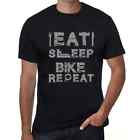Herren Grafik T-Shirt Essen Schlafen Radfahren Wiederholung – Eat Sleep Bike