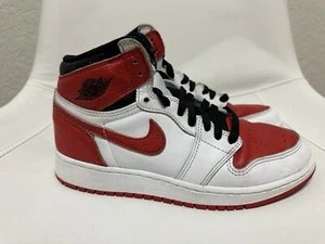 Nike Jordan Air 1 -Retro OG High Heritage 575441-161 Size 5 Youth Authenticated - Picture 1 of 14