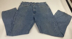 Carhartt Mens 40x32 Blue Relaxed Straight Leg Light Wash Denim Jeans Workwear - Picture 1 of 11