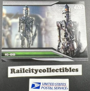 2021 TOPPS STAR WARS CACCIATORI DI TAGLIE LIVELLO 1 #B1-2 IG-88 - Foto 1 di 3