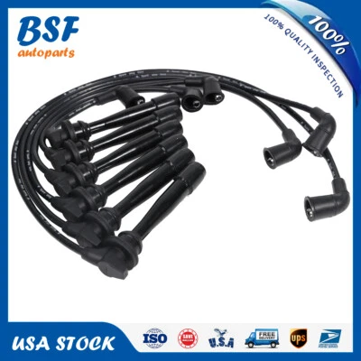 Juego de cables de bujía de actualización para 01-08 Hyundai Santa Fe Tiburon 2.7L 2750137B00 Foto 1 de 4