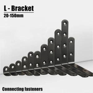 90 Degree Corner Joint Fastener L-Brackets Corner Brace Right Angle Bracket - Picture 1 of 11