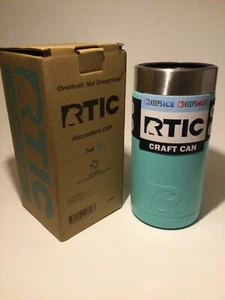 RTIC Craft Dose Koozie 16 Unzen Teal - Doppelwandstaubsauger aus Edelstahl - Bild 1 von 4