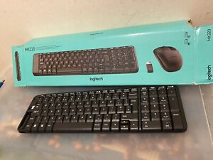 Logitech MK220 Wireless Keyboard NO Dongle NO MOUSE Mint Condition Boxed
