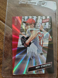 2019 NSCC PANINI SILVER PACK RAINBOW SPEICHEN KARTE MAX SCHERZER NATIONALS 48/50 45 - Bild 1 von 1