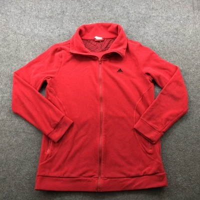 Adidas Chaqueta Mujer Grande Polar Cremallera Completa Cuello Alto Atlético Cálido Pullover Foto 1 de 4