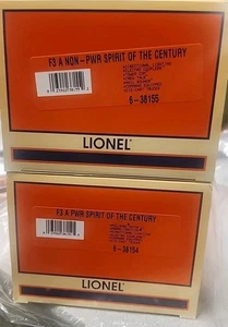 Lionel 6-38154-38155 F3 A Pwr & Non Pwr Spirit Of The Century Locomotive NEW - Picture 1 of 5