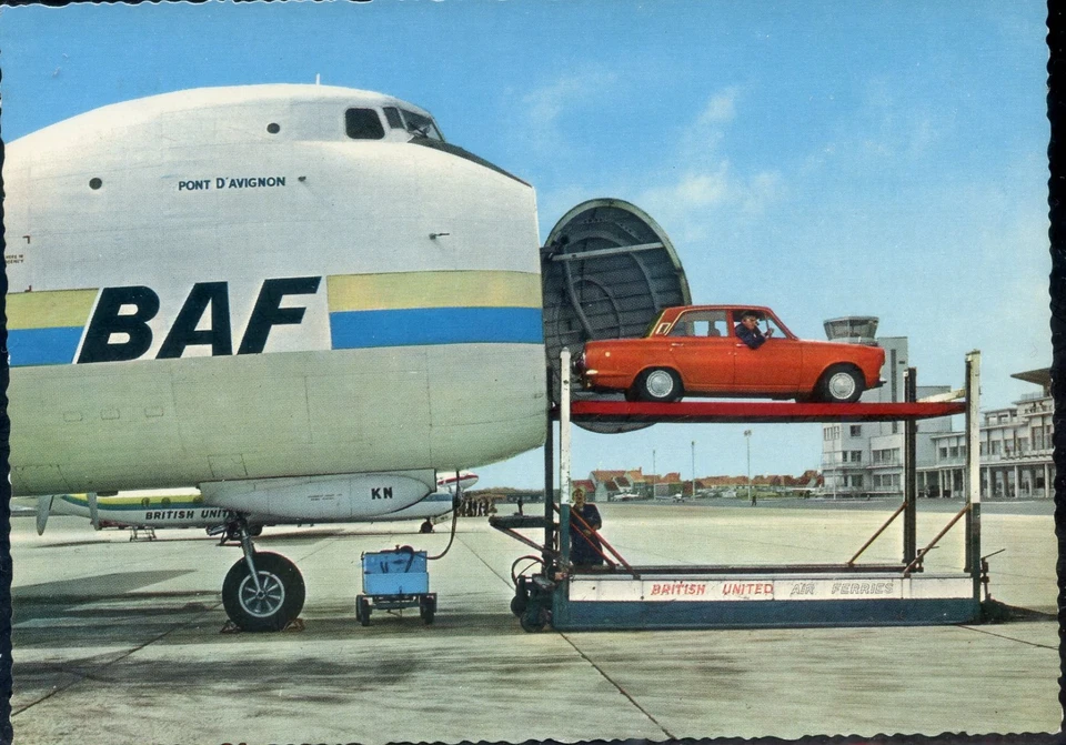 Airport Postcard Ostende BAF Carvair - Image 1 of 1