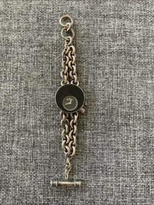 Vintage Lucky Brand Uhr Damen Steam Punk Grunge Y2K silberfarben braucht Batterie - Bild 1 von 5