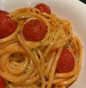Réplica de comida espaguetis de tomate con tazón, pasta de espaguetis de tomate - Imagen 1 de 4
