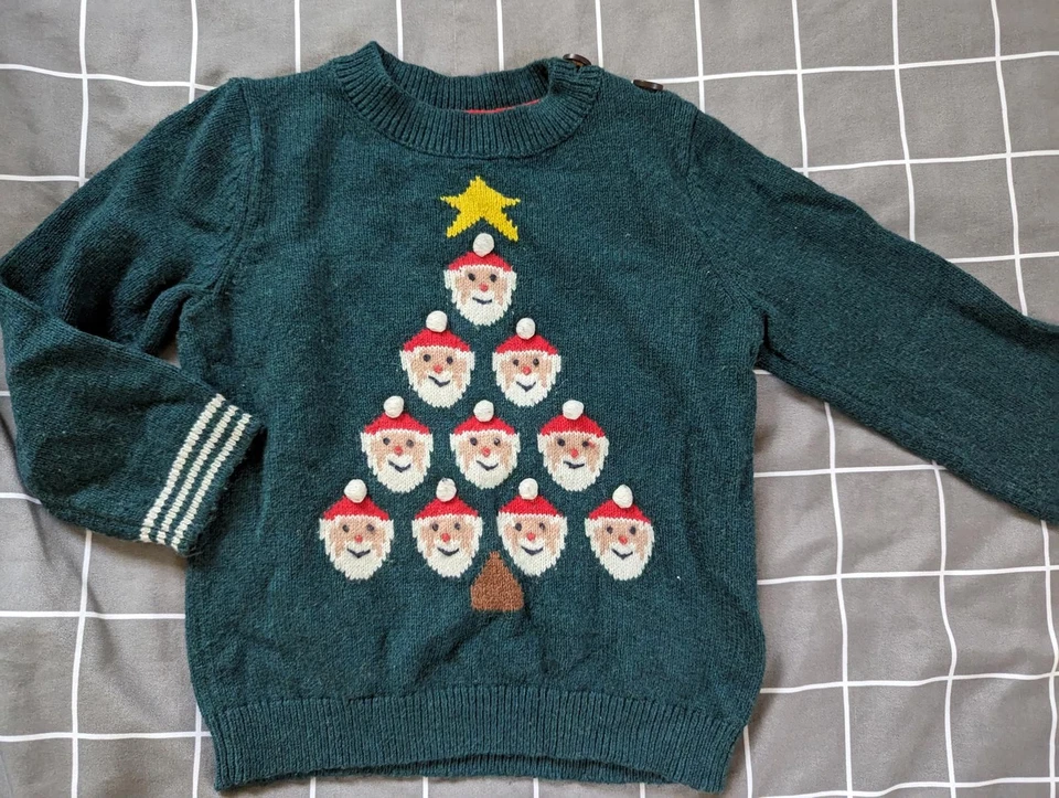 Boden Árbol de Navidad Santa Suéter Foto 1 de 1