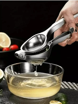 Lemon Squeezers Juicer Manual Press Stainless Steel Lime Citrus Fruit Extractor. - Image 1 of 4