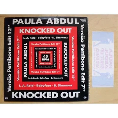 PAULA ABDUL KNOCKED OUT 12" PROMO WITH P/S AND STICKER(PETTIBONE 7+12" MIX) WITH Foto 1 de 2