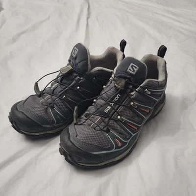 Salomon Women's X Ultra 2 GTX 371595 Navy Blue Gray Hiking Shoes Sneakers Size 6 - Image 1 of 4