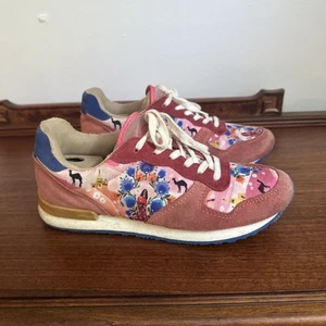Inkkas Jogginghose Damen Größe 9 Rosa Blumenmuster Kamele - Bild 1 von 11