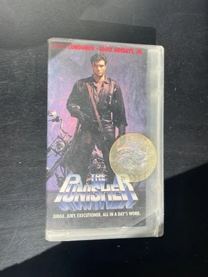 The Punisher VHS Tape 1994 - Dolph Lundgren - Marvel Comics - Original Foto 1 de 4