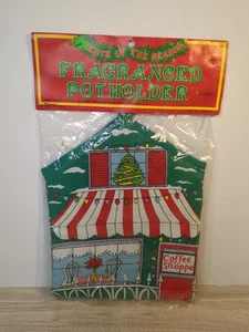 Vintage Weihnachten Holiday Time Duft Topflappen Stechpalme Beere Café  - Bild 1 von 4