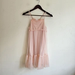 ZARA Girls Dress – Size 13–14 – Light Pink – Layered Ruffle Hem - Picture 1 of 8