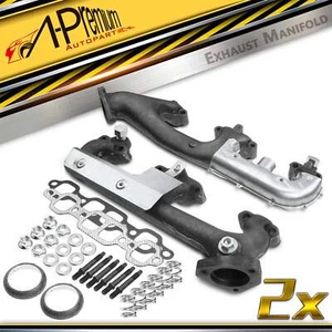 A-Premium 2x Exhaust Manifold w/ Gasket Kit L & R for Chevrolet C1500 C2500 GMC - Picture 1 of 8