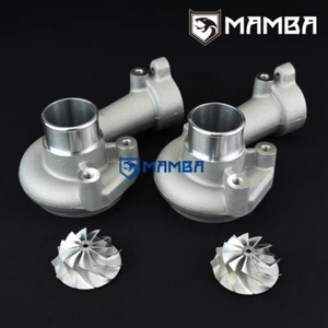 11+0 TD03-14T Mitsubishi 6A13TT VR4 Twin Turbo Compressor Housing + Billet Wheel - Picture 1 of 7