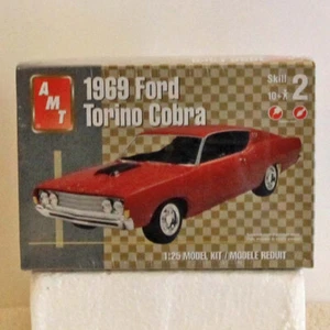 1969 Ford Torino Cobra 1:25 AMT Plastic Model Kit#38145 New Sealed - Picture 1 of 4