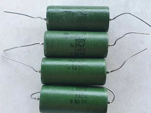 K42Y-2 0.33uF 500V USSR PIO AUDIO Capacitor lot 4pcs+ - Picture 1 of 1