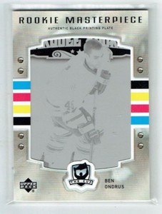 06-07 UD Upper Deck The Cup  Ben Ondrus  1/1  Printing Plate  Rookie