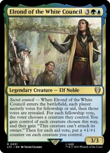 x1 Elrond of the White Council R MTG Commander: The Lord of the Rings: Tales of - Picture 1 of 1