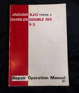 1977 Jaguar XJ12 Series 2 Daimler Double Six 5-3 Repair Operation Manual Service - Picture 1 of 13