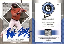 Bobby Seymour Signed 2016 Leaf Perfect Game National Showcase #242 Card Auto AU