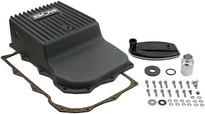 NEW B&M HI-TEK DEEP HEAVY DUTY TRANSMISSION PAN,ALUMINUM,BLACK,2013-23 RAM 1500 - Image 1 of 4