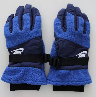 Nike High Pile Fleece Men's Gloves XL Thermal Game Royal/Midnight Navy/White - Image 1 of 4