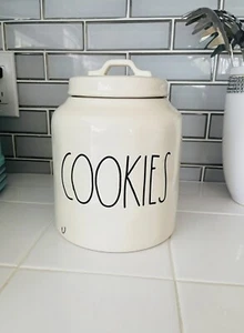 Rae Dunn Artisan Collection By Magenta “COOKIES” Canister Jar Ceramic - Picture 1 of 6