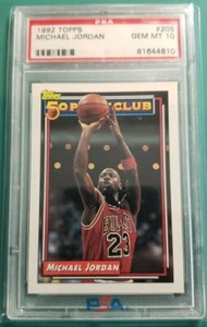 Michael Jordan 1992 Topps 50 Point Club Chicago Bulls PSA 10 GEM MINT HOF - Picture 1 of 3