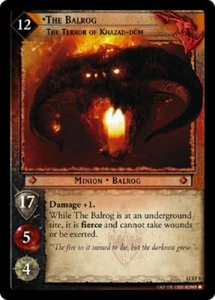The Balrog, The Terror of Khazad-dum (12RF8) LOTR Decipher Lord of the Rings TCG - Picture 1 of 1