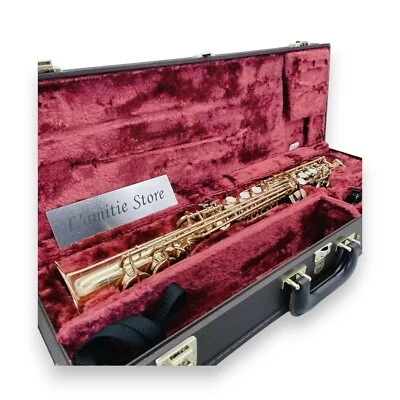 Yamaha YSS-675 Soprano Saxophone Sax YSS675 Gold Lacquered Wind Japan Excellent - Image 1 of 4