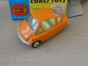 CORGI HEINKEL ORANGE BUBBLE AUTO N. 233 SCATOLA ORIGNAIL MODELLINO AUTO VINTAGE - Foto 1 di 7