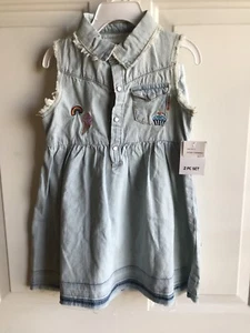 Nuevo Juego de 2 piezas Vestido Sin Mangas Niñas Pequeñas Talla 3T - Imagen 1 de 2