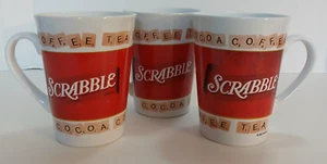 SCRABBLE Lovers Coffee Mugs 10oz Cocoa Coffee Tea 2003 Hasbro Collectible - Picture 1 of 4