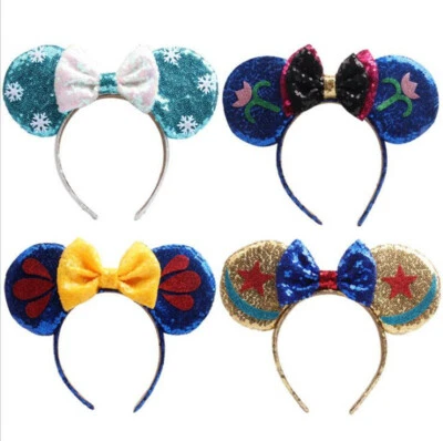 Kids Minnie Mouse Ears Headband Disney Land World Sorcerer Mickey colourful UK