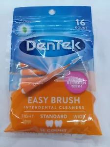 Dentek Easy Spazzolino detergenti interdentali 16 carati standard nuovi di zecca florida denti - Foto 1 di 6